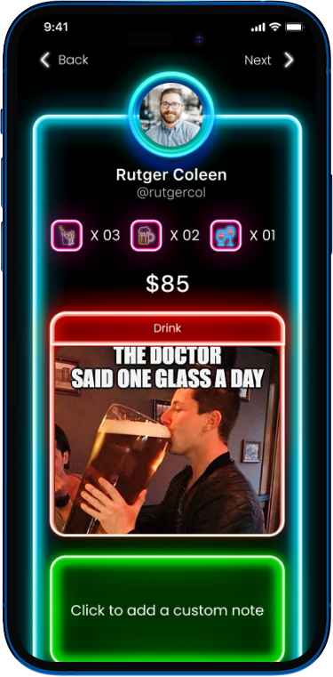 Bar Cash — Add a Giphy
