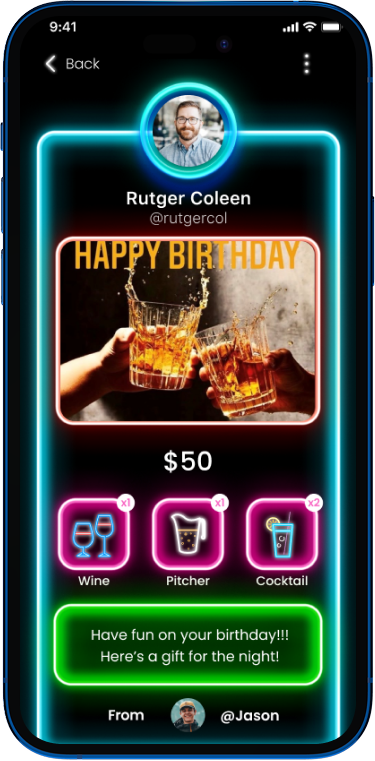 Bar Cash — Gift Summary